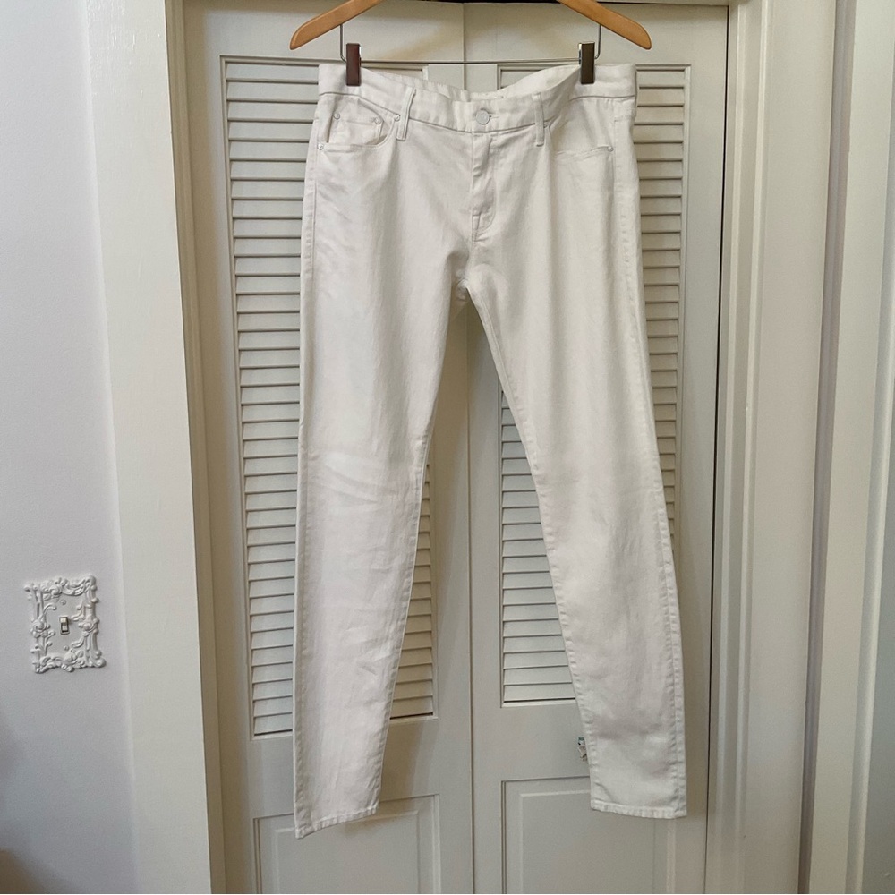 Mother The Looker White Jeans, Size 32